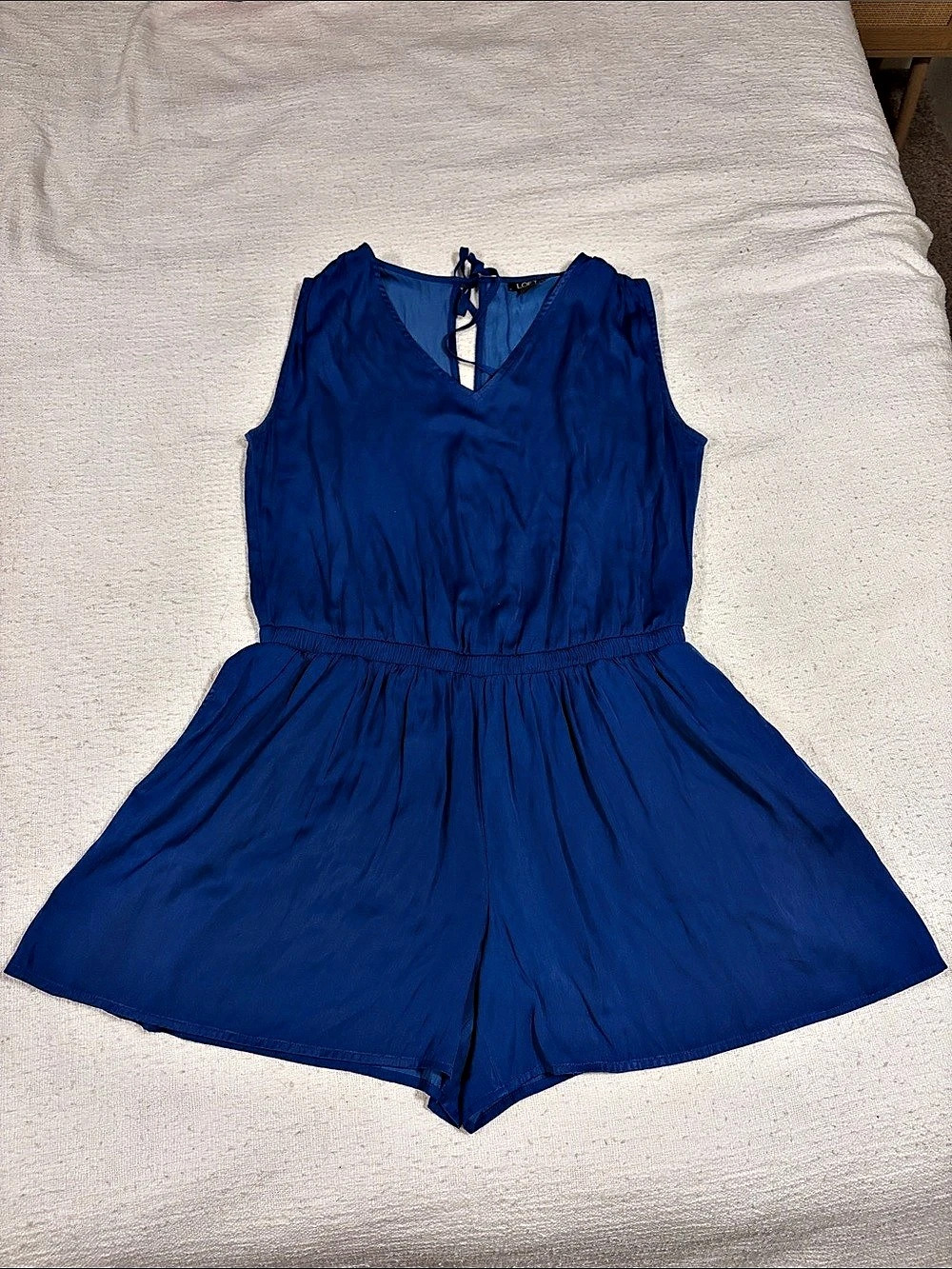 LOFT Blue Romper Size XS